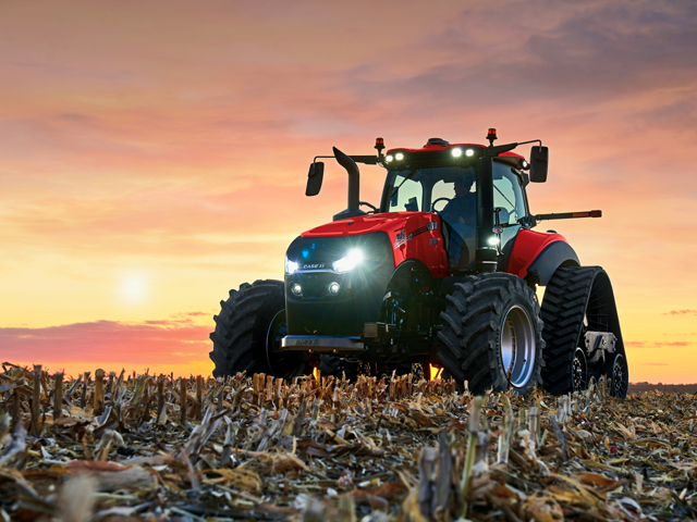 Case-IH revealed its new model-year 2020 AFS Connect Magnum at the National Farm Machinery Show in Louisville, Kentucky, Tuesday evening. (Photo courtesy of Case-IH)